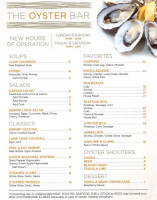 The Oyster Hard Rock menu