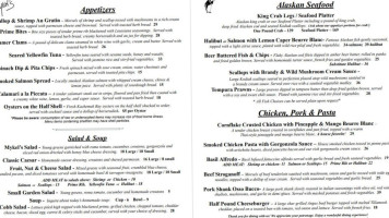 Mykel's menu