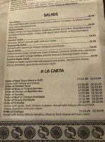 El Granero menu