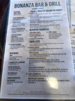 Bonanza And Grill menu