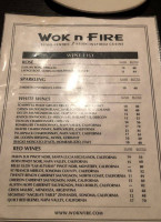 Wok N Fire menu