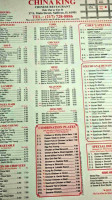 China King menu