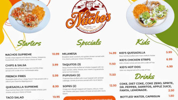 Don Nacho’s Café menu