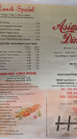 Asian Diner menu
