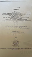 Amy's Cafe menu
