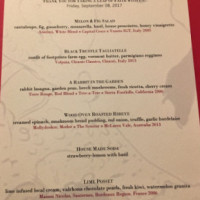 Lautrec menu