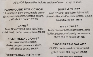 Chop menu