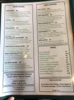 Salsa Verde menu