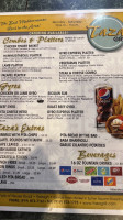 Taza Grill menu