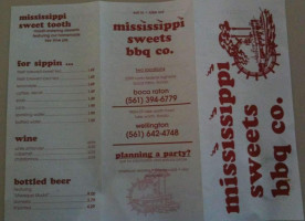 Mississippi Sweets menu