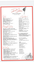Dijulios Italian menu