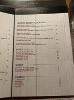 Alto Ristorante E Bar menu