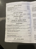 Hour Glass Pub Eatery menu