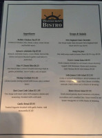 The Waterfront Bistro menu