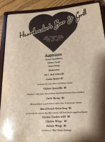 Heart Breakers menu