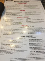 Mesa Mercado menu