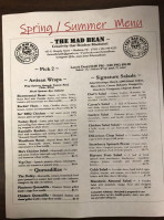 The Mad Bean menu