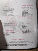 Velvet Rose menu