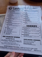 Sanford Brewing Company-maitland menu