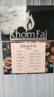 Khom Fai Thai Dining Experience menu
