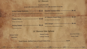 Cattleman's Club menu