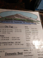 South Mountain menu