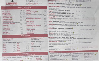 El Flamboyan menu