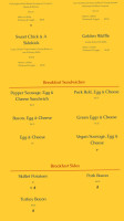Blueprint Cafe Lounge menu