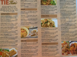 Tie Thai Pho menu
