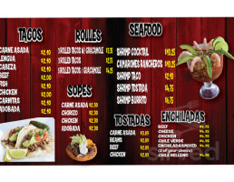Rolberto's Mexican Food menu