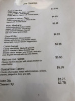 Mayan House Mexican menu