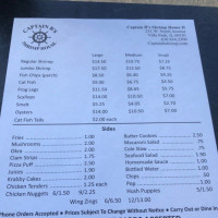 Captain B's Shrimp House Ii menu