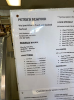 Peter's Seafood inside