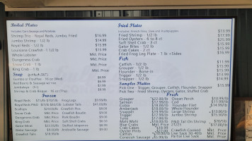 Gulf Coast Connection Seafood menu