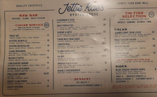 Jettie Rae's Oyster House menu