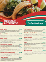 Poquitomás Mexican Kitchen menu