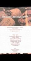 Garzanelli's Supper Club menu