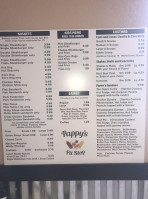 Pappy's Pit Stop menu
