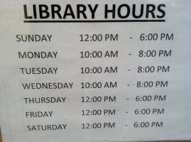 Beaverton City Library At Murray Scholls menu