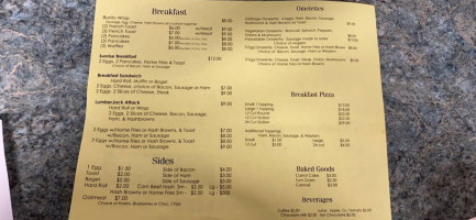 Mendettas Sunset Cafe menu