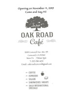 Oak Road Cafe food