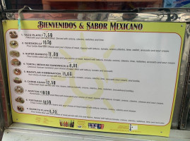 Tacos Mazatlan menu