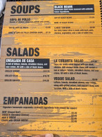 La Cubana menu