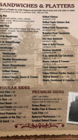 Van's Country Table menu