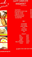 Chop Curbside Catering menu