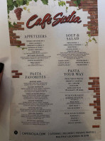 Cafe Sicilia Arlington menu