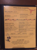 H Steakhouse menu