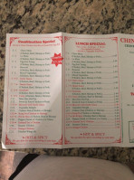 China Yummy menu