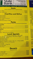 Manvel Seafood menu