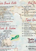 Turk's Seafood Market Sushi menu